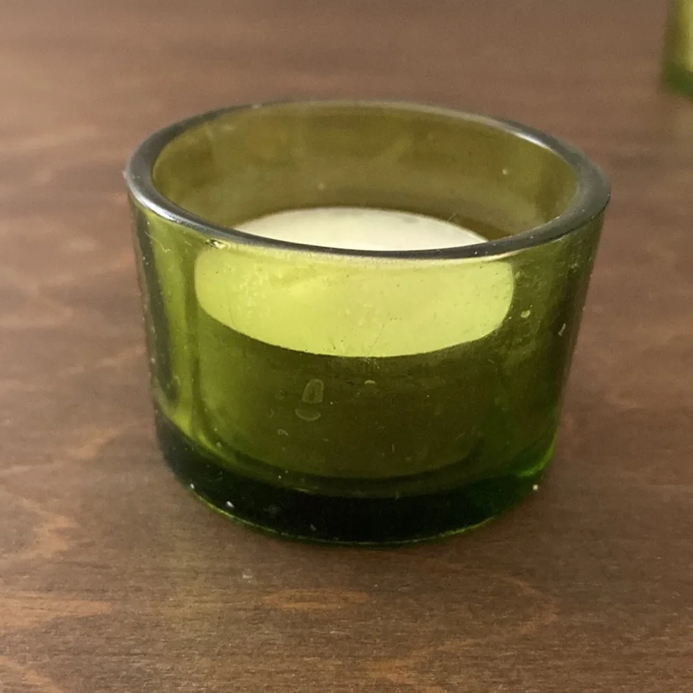 IKEA Skamt Tea Light Candle Holders in Blue Green Set of 4 in original package